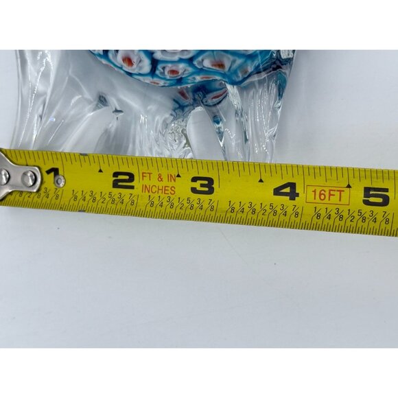 Murano Style Millefiori Art Glass 4.25" ropical Angelfish Paperweight Figurine - Picture 8 of 9